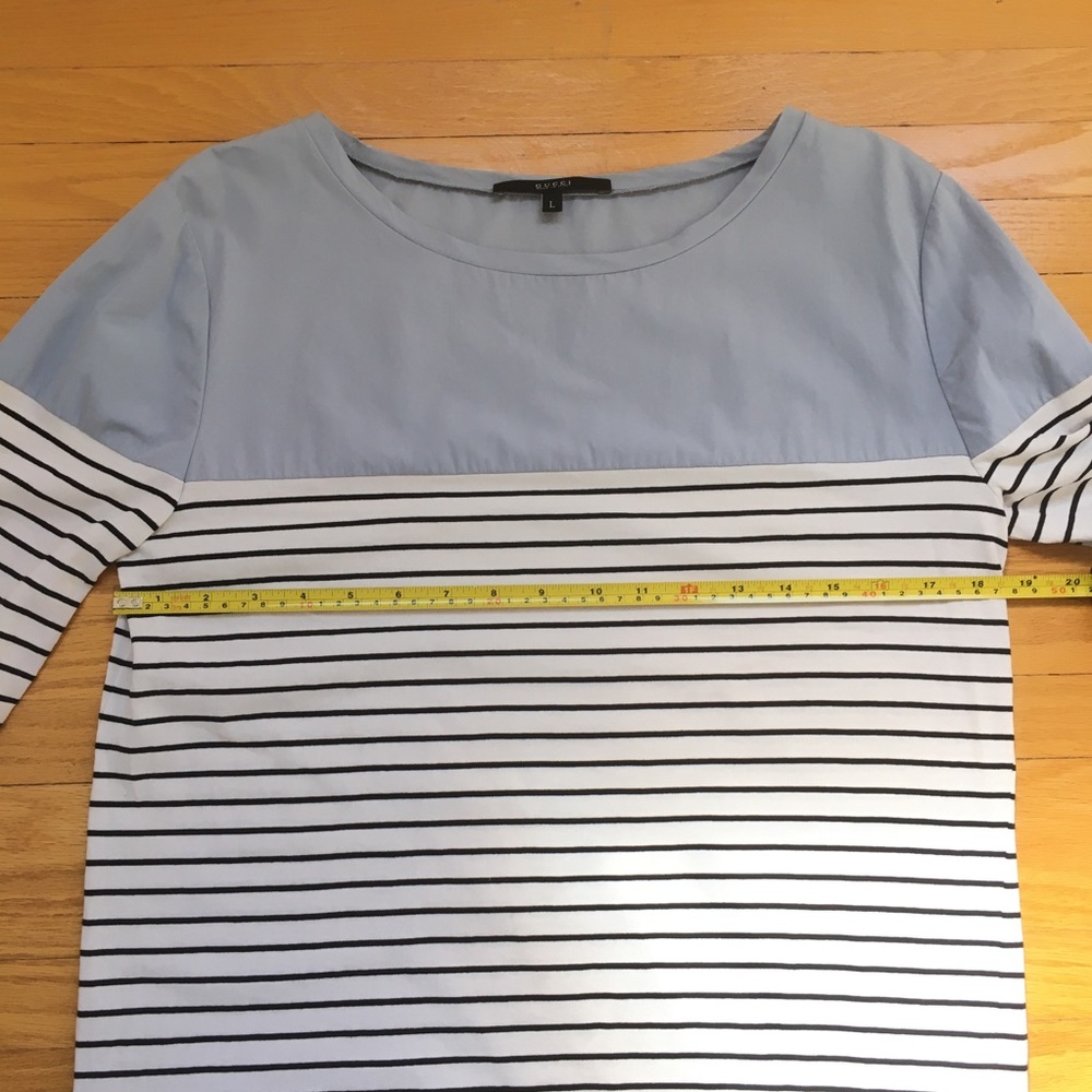 Gucci Horizontal Striped Long Sleeve T-Shirt - Picture 10 of 13